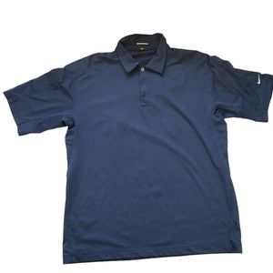 Nike Golf Men’s Blue Nike Dri Fit Polo Shirt Performance Light Comfort Size M